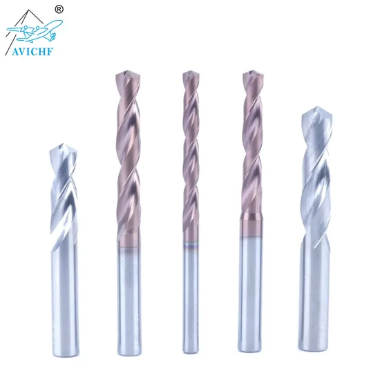 Avichf Premium High Precision Carbide Drill Bits for Aluminum Copper CNC Machining