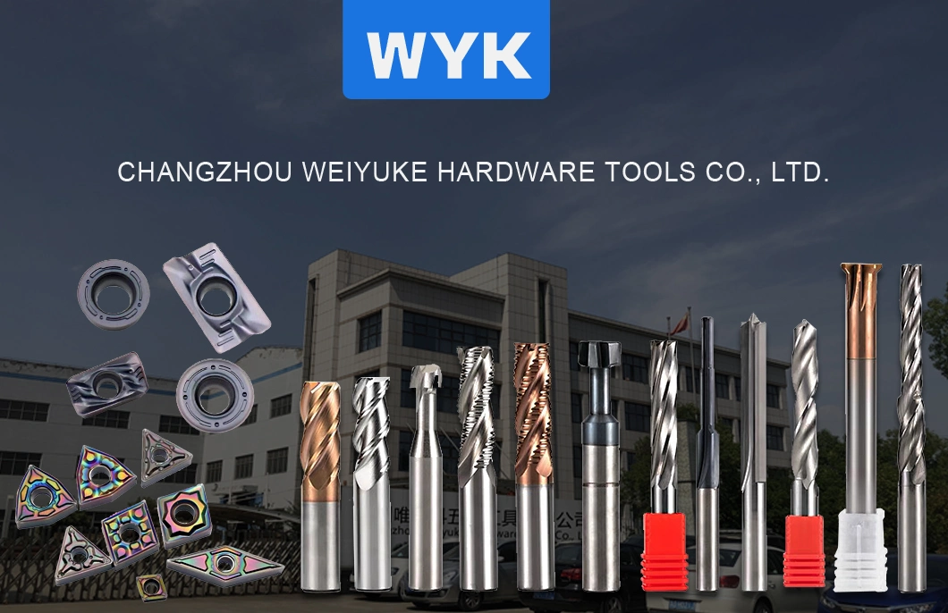 Wyk Tungsten CNC Mill Carbide 2 Flutes CNC Tools Router Bits for Wood Carbide End Mill
