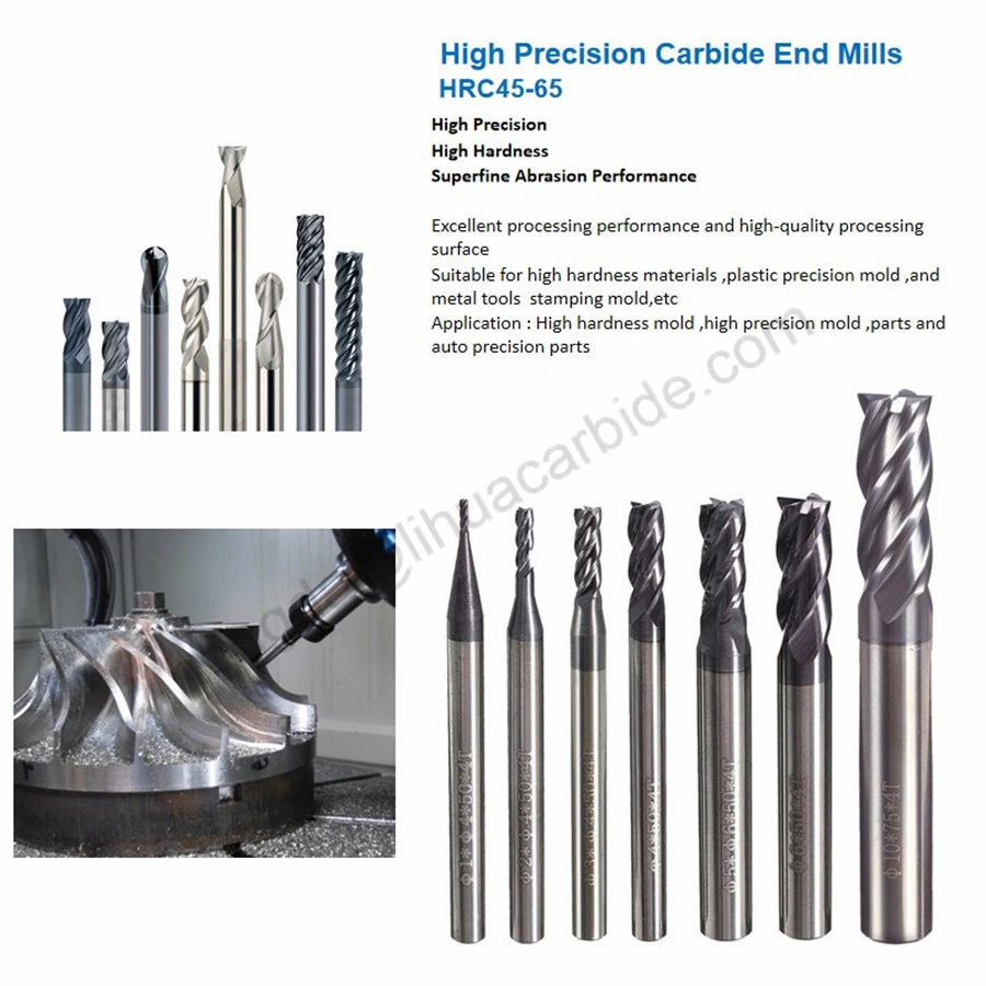 Single 2 3 4 Flute Down up Cut Ball Nose Solid Corn CNC PCD Carbide End Mills Milling Cutter for PCB Processing