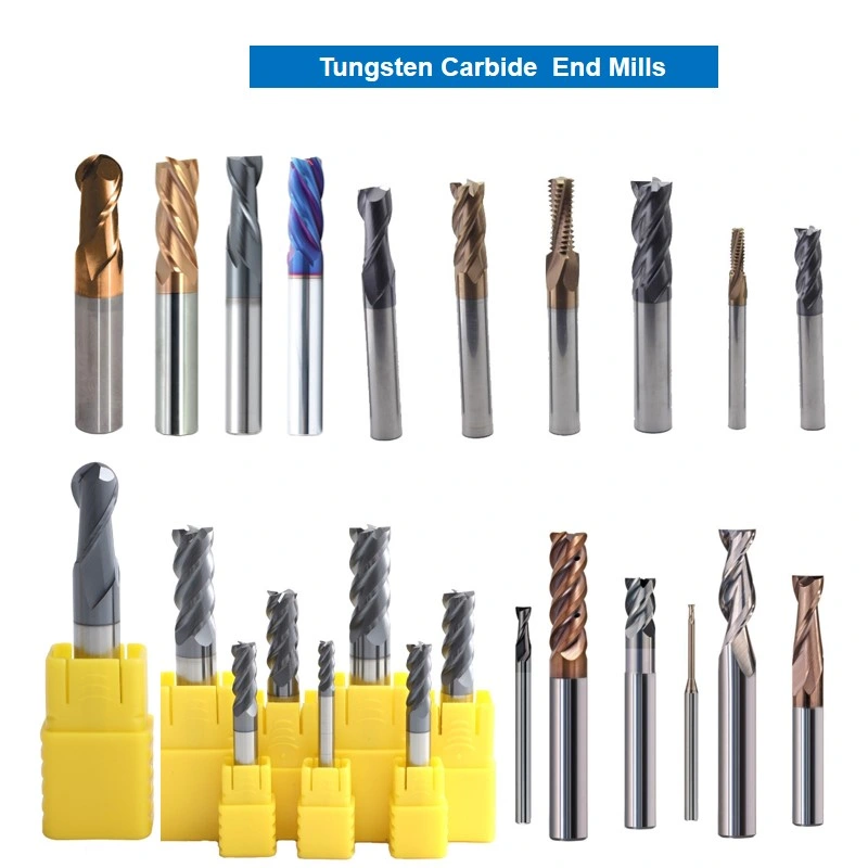 Single 2 3 4 Flute Down up Cut Ball Nose Solid Corn CNC PCD Carbide End Mills Milling Cutter for PCB Processing