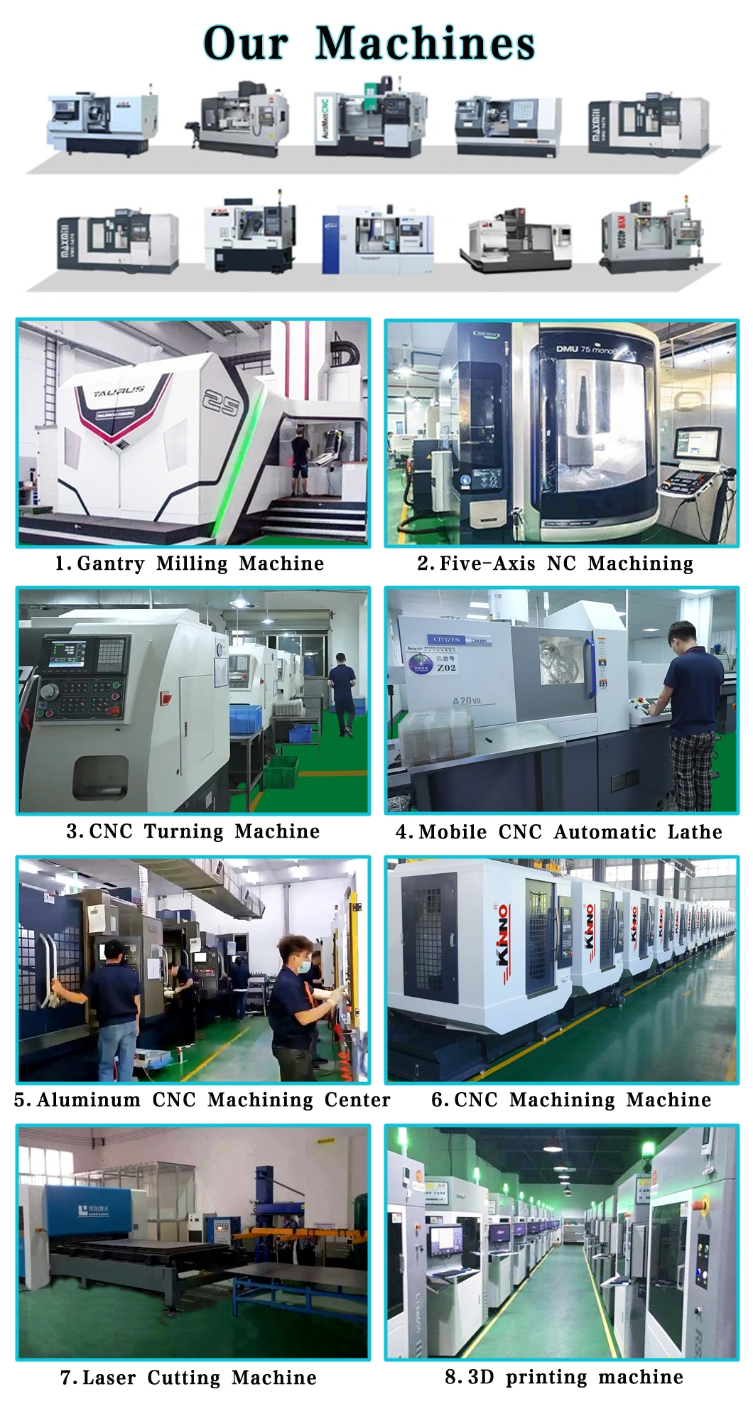 3D Printing Service 4-Axis 5-Axis CNC Boring Design Drawings for Processing Plastic PC ABS PP Products Accessories