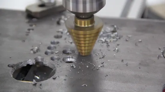 Titanium Coated 6PCS Aluminium Box Step Drill Bits Set 