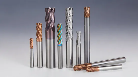 CNC Milling Cutter Cutting Machine Tool Tungsten Solid Carbide End Mill for Steel Metal Cutting HRC45/55/63/65 Flutes2/3/4 Flute Square Flat Ball Nose Corner 