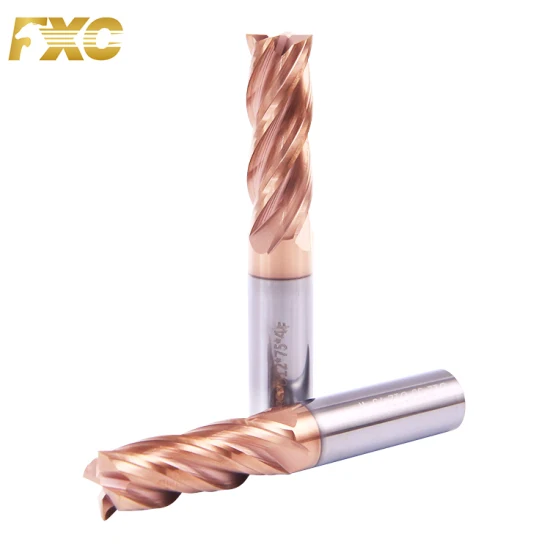 HRC55 Solid Square Carbide Milling Cutter End Mill Router Bit Cutting Tool CNC Bits for Steel