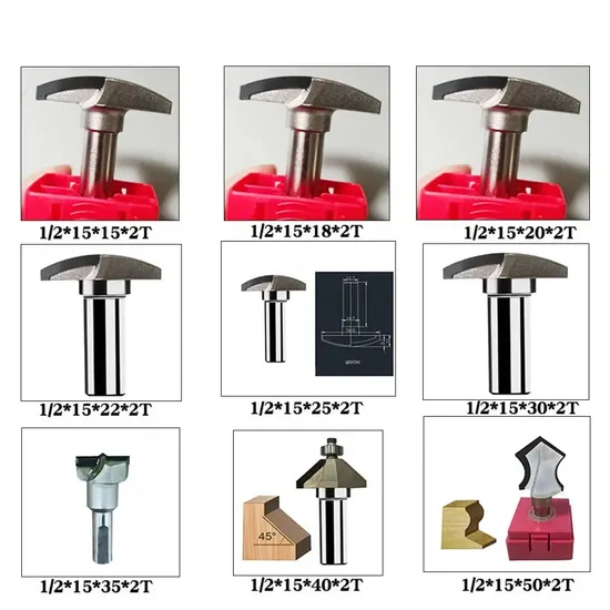 Wholesale PCD Milling Cutter Router Bits and Rectifying Shank Cutter for Wood Trimming 