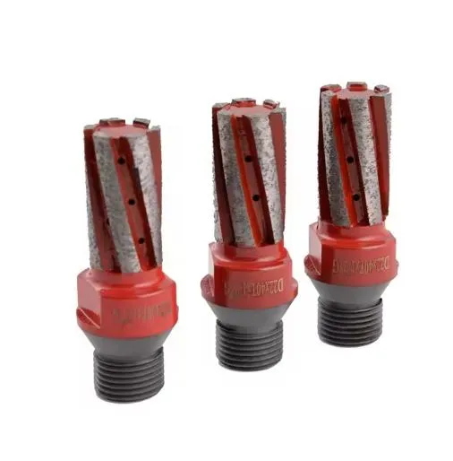 1/2 Gas Diamond CNC Tool Countersink Drill Milling Cutter Router Segmented Finger Bit for Granite Marble Stone 