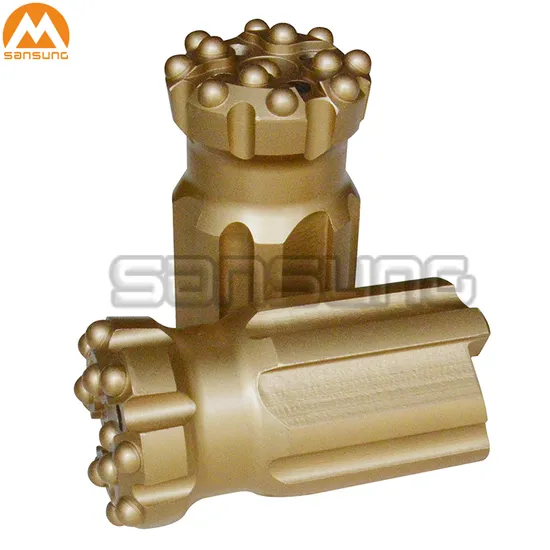 RC Taper Tapered Thread Threaded Retrac Retract Conical Dome Pilot Reaming Guide Stone Drill Drilling Mine Mining Button Bits 