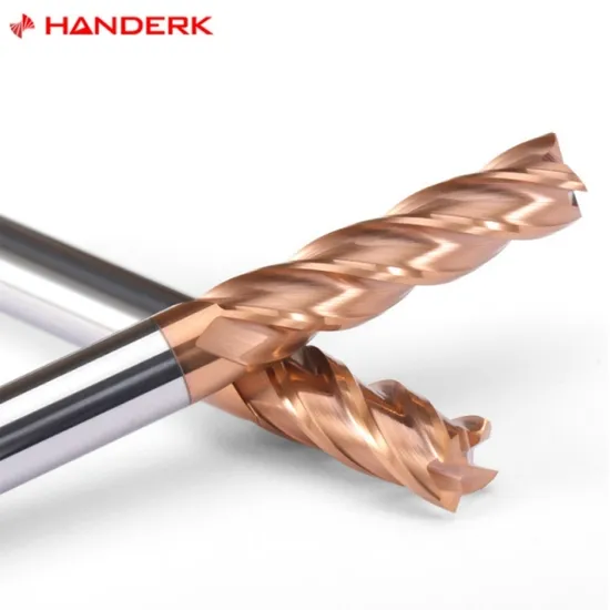 Handerk 2/4flutes HRC 45/55/65 Carbide Square End Mill 1/8