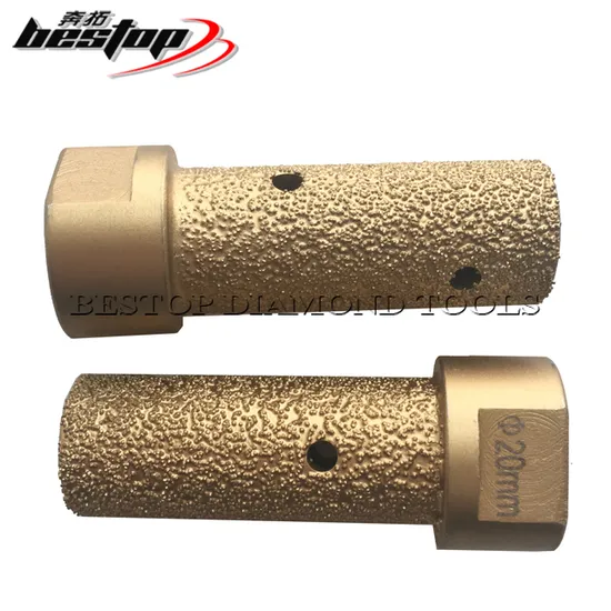 Vacuum Brazed Stone Diamond Finger Bit for Granite and Marble 