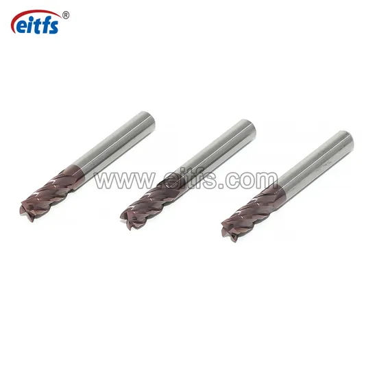 Handy 55HRC 4 Flutes Solid Carbide Square Milling Cutter 