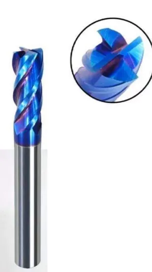 Mts CNC Carbide Tools HRC65 Carbide 2 Flutes Flat End Mills with Nano