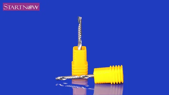 Acrylic/PVC/MDF Used Two Spiral Flute Ball Bits