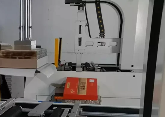 Automatic Rigid. Box Machine, The Machine Finish The Box Forming in Just 3 S.